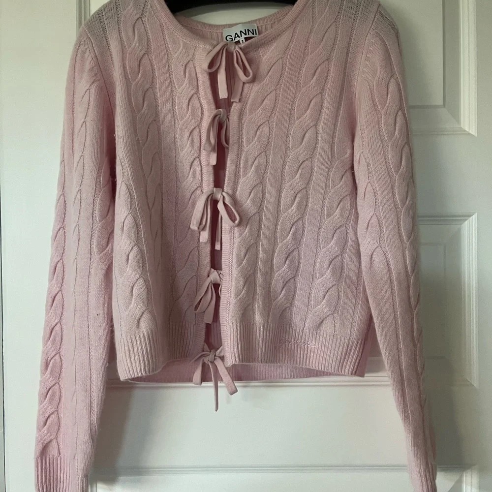 NEW Ganni Cardigan Cashmere/Wool Sweater